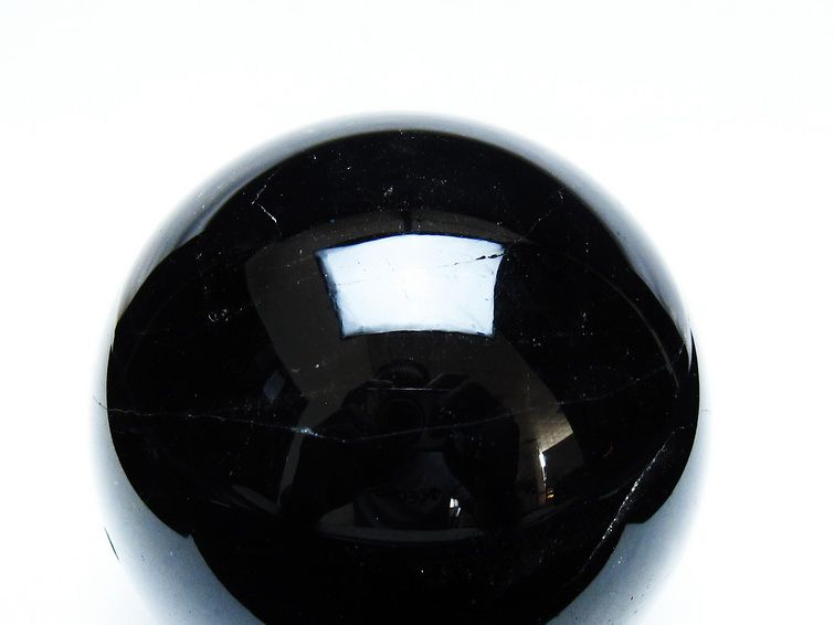 モリオン 丸玉 78mm 黒水晶 丸玉 一点物 151-8518