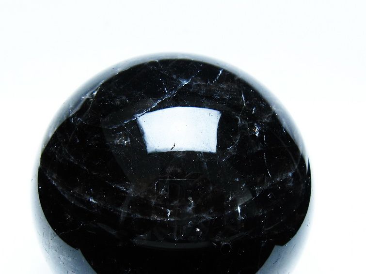 モリオン 丸玉 87mm 黒水晶 丸玉 モリオン スフィア 一点物 151-8519