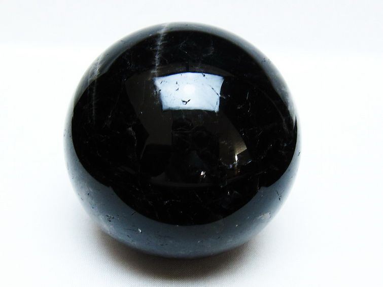 モリオン 丸玉 83mm 黒水晶 丸玉 モリオン スフィア 一点物 151-8522