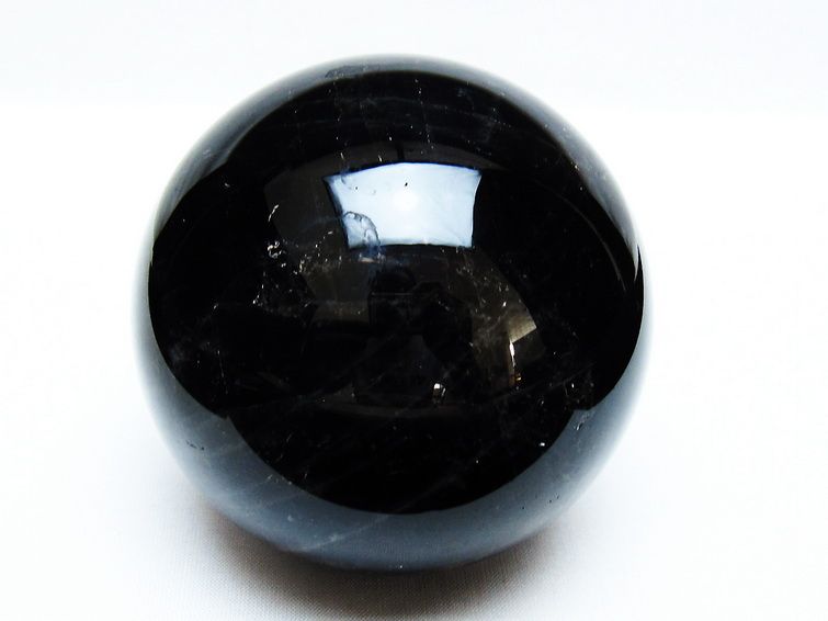 モリオン 丸玉 85mm 黒水晶 丸玉 モリオン スフィア 一点物 151-8523