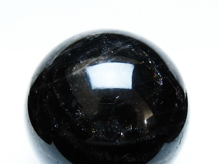 モリオン 丸玉 87mm 黒水晶 丸玉 モリオン スフィア 一点物 151-8527