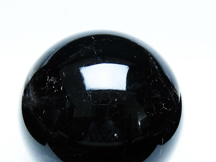モリオン 丸玉 88mm 黒水晶 丸玉 モリオン スフィア 一点物 151-8528