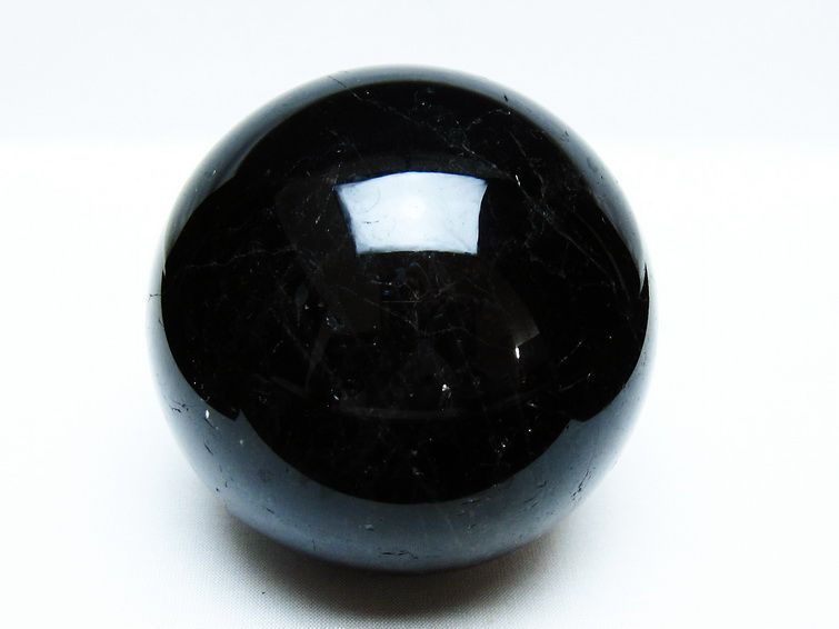 モリオン 丸玉 88mm 黒水晶 丸玉 モリオン スフィア 一点物 151-8529