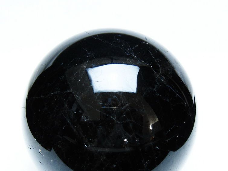 モリオン 丸玉 88mm 黒水晶 丸玉 モリオン スフィア 一点物 151-8529