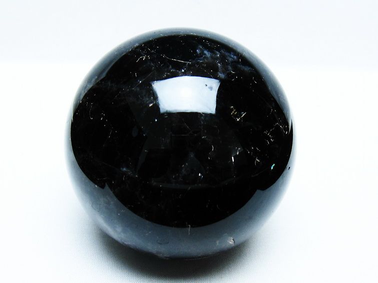 1Kg モリオン 丸玉 90mm 黒水晶 丸玉 モリオン スフィア 一点物 151-8531