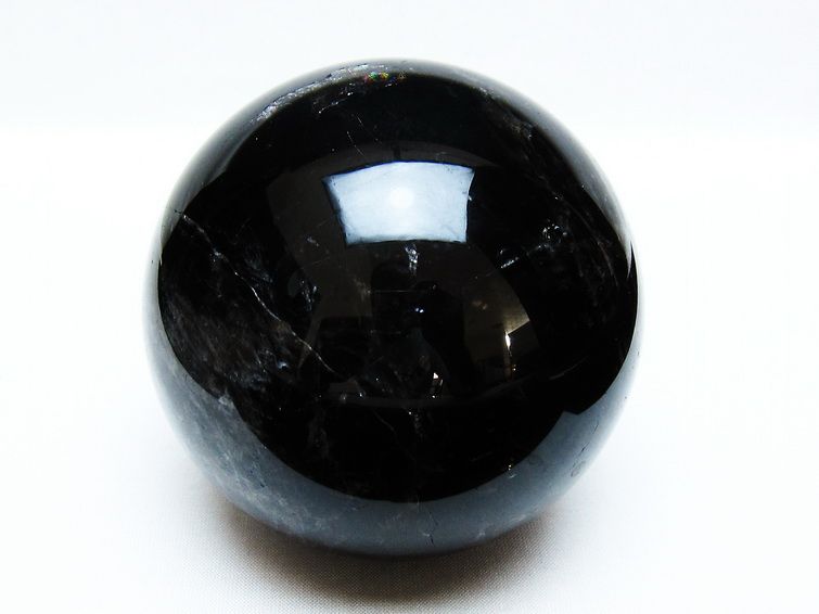 1Kg モリオン 丸玉 90mm 黒水晶 丸玉 モリオン スフィア 一点物 151-8534
