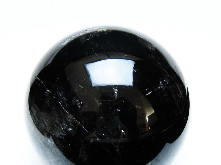 1Kg モリオン 丸玉 90mm 黒水晶 丸玉 モリオン スフィア 一点物 151-8534