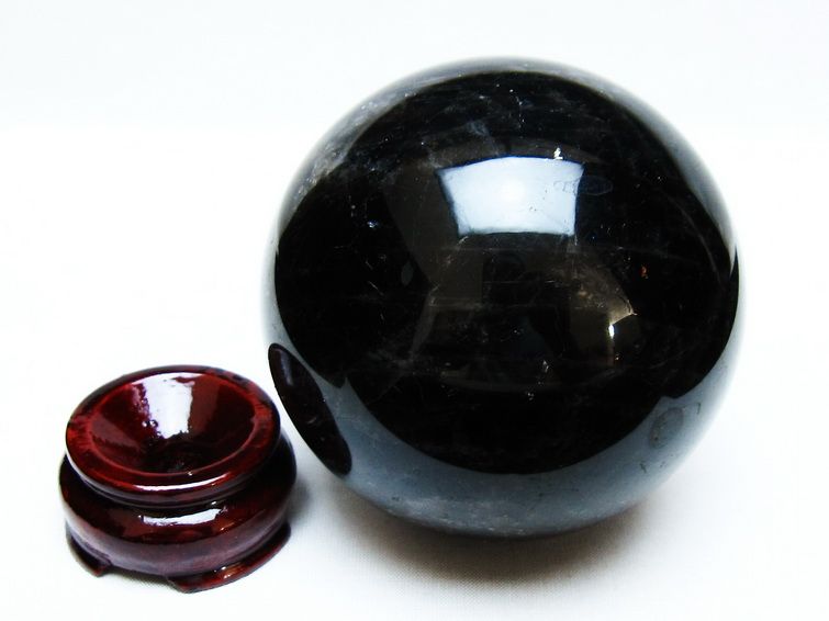 モリオン 丸玉 88mm 黒水晶 丸玉 モリオン スフィア 一点物 151-8535