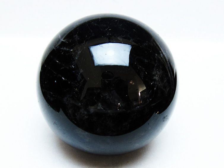 1.1Kg モリオン 丸玉 92mm 黒水晶 丸玉 モリオン スフィア 一点物 151-8539