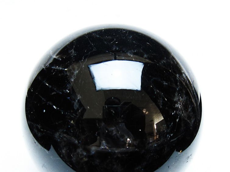 1.1Kg モリオン 丸玉 92mm 黒水晶 丸玉 モリオン スフィア 一点物 151-8539