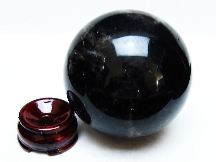 1.2Kg モリオン 丸玉 94mm 黒水晶 丸玉 モリオン スフィア 一点物 151-8542