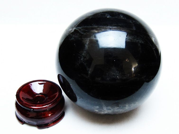 1.2Kg モリオン 丸玉 94mm 黒水晶 丸玉 モリオン スフィア 一点物 151-8543