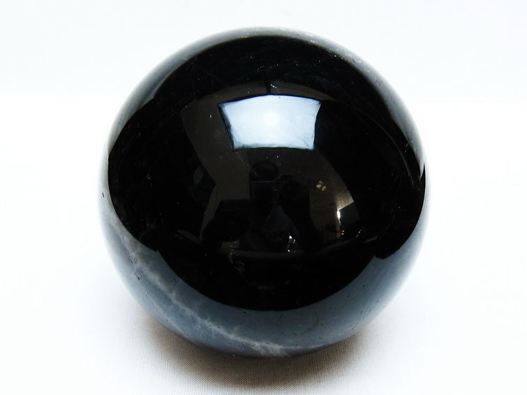 1.3Kg モリオン 丸玉 96mm 黒水晶 丸玉 モリオン スフィア 一点物 151-8545
