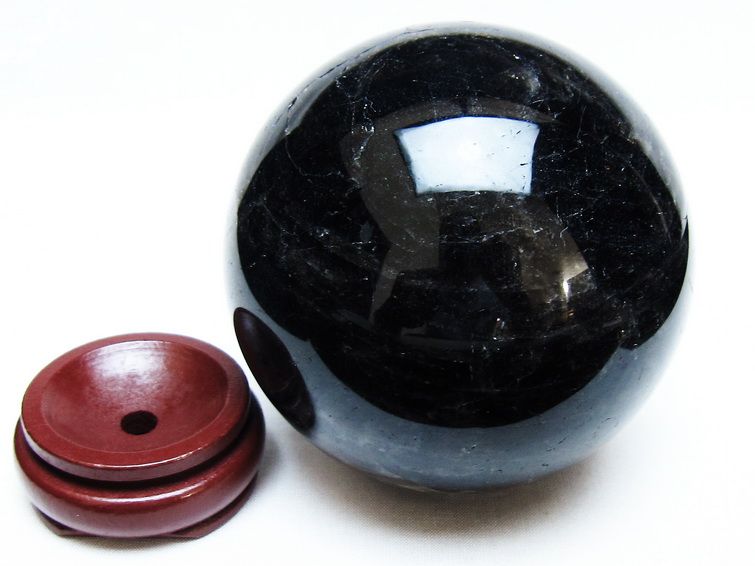 1.4Kg モリオン 丸玉 98mm 黒水晶 丸玉 モリオン スフィア 一点物 151-8549