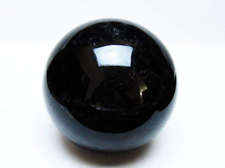 1Kg モリオン 丸玉 90mm 黒水晶 丸玉 モリオン スフィア 一点物 151-8558