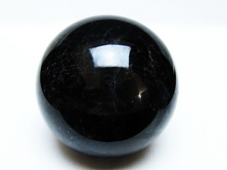 モリオン 丸玉 86mm 黒水晶 丸玉 モリオン スフィア 一点物 151-8564