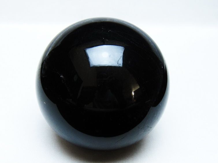 モリオン 丸玉 85mm 黒水晶 丸玉 モリオン スフィア 一点物 151-8565