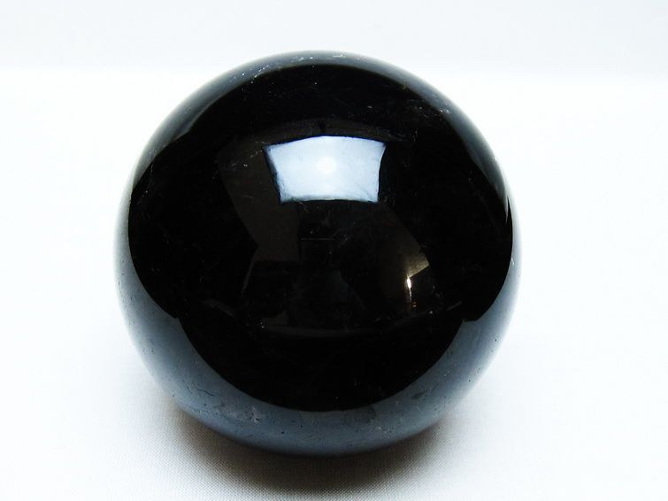 モリオン 丸玉 84mm 黒水晶 丸玉 モリオン スフィア 一点物 151-8568