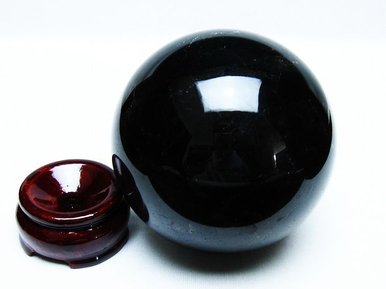 モリオン 丸玉 84mm 黒水晶 丸玉 モリオン スフィア 一点物 151-8568