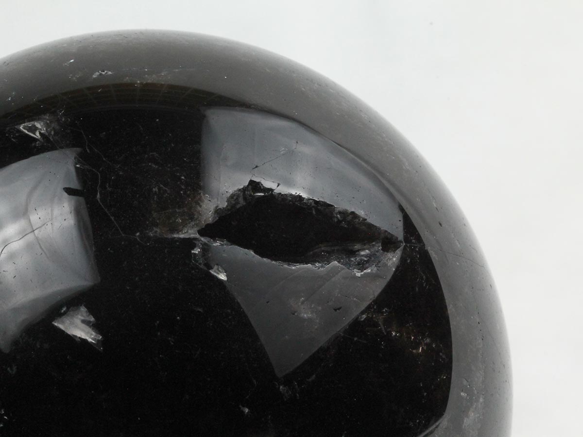 モリオン 丸玉 110mm 1.7Kg 黒水晶 スフィア 一点物 訳あり商品 151-8600