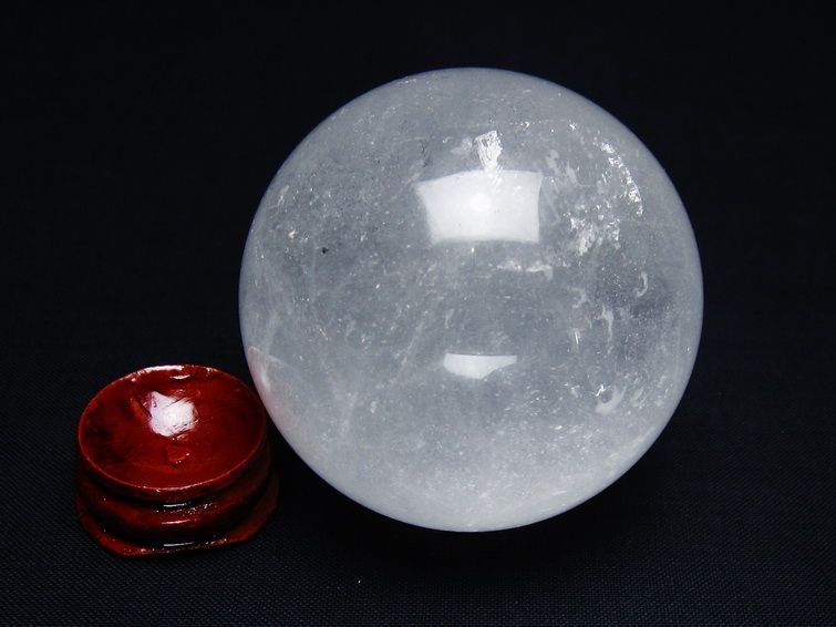 水晶 丸玉 55mm スフィア 置物 水晶玉 一点物 151-8841