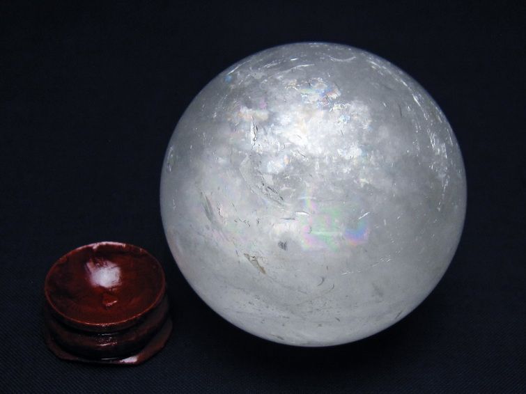 水晶 丸玉 57mm スフィア 置物 水晶玉 一点物 151-8843