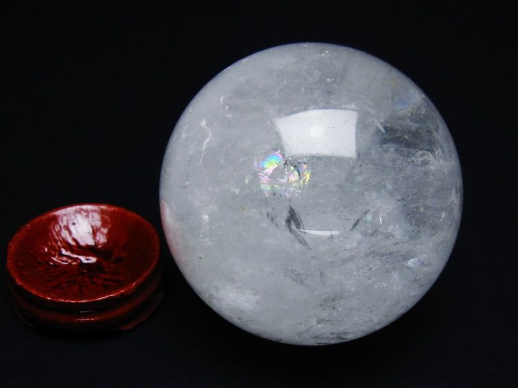水晶 丸玉 61mm スフィア 置物 水晶玉 一点物 151-8848