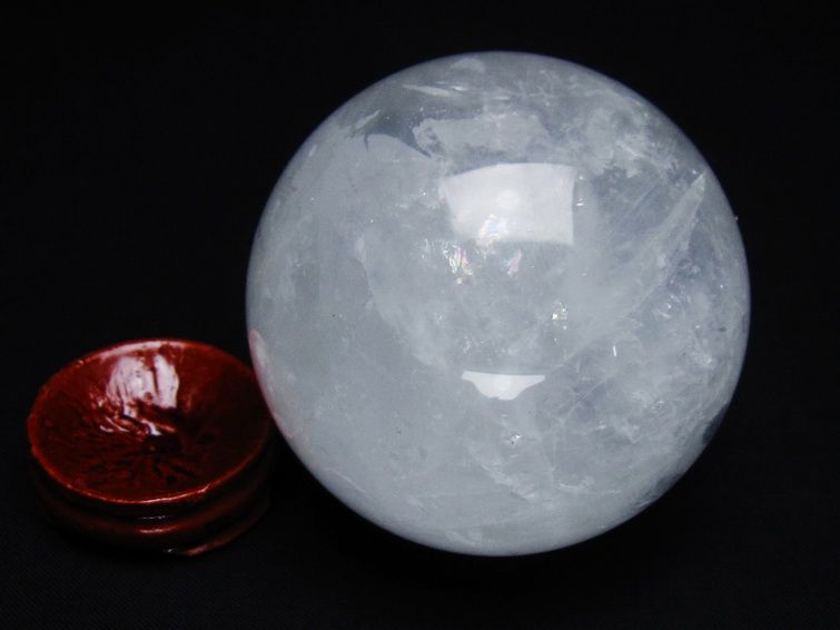水晶 丸玉 65mm スフィア 置物 水晶玉 一点物 151-8855
