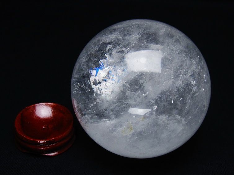水晶 丸玉 72mm スフィア 置物 水晶玉 一点物 151-8863
