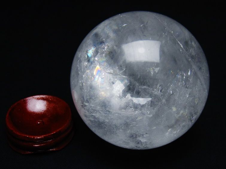 水晶 丸玉 65mm スフィア 置物 水晶玉 一点物 151-8871