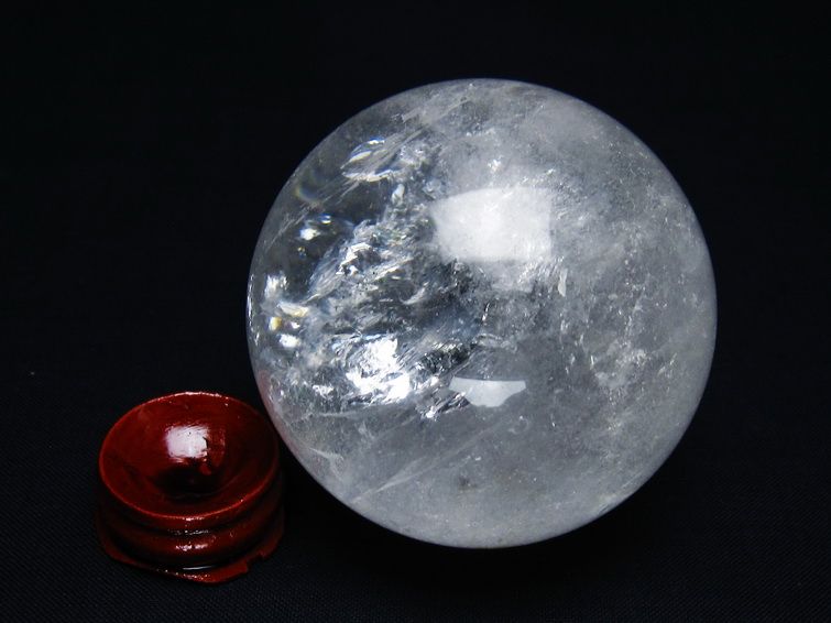 水晶 丸玉 58mm スフィア 置物 水晶玉 一点物 151-8881 【sold out】