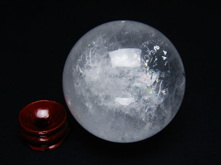 水晶 丸玉 57mm スフィア 置物 水晶玉 一点物 151-8882