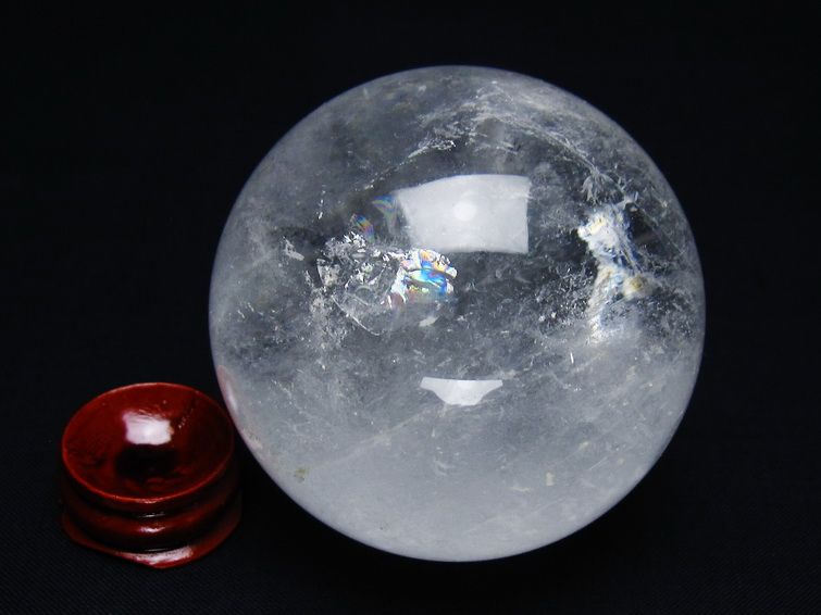 水晶 丸玉 62mm スフィア 置物 水晶玉 一点物 151-8897