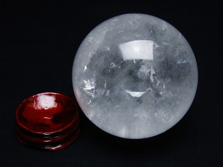 水晶 丸玉 63mm スフィア 置物 水晶玉 一点物 151-8898