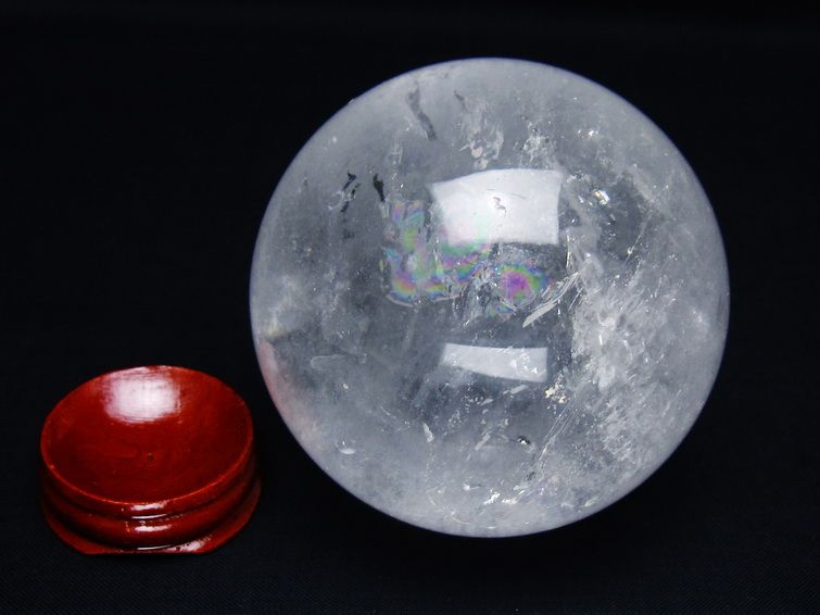 水晶 丸玉 71mm スフィア 置物 水晶玉 一点物 151-8918
