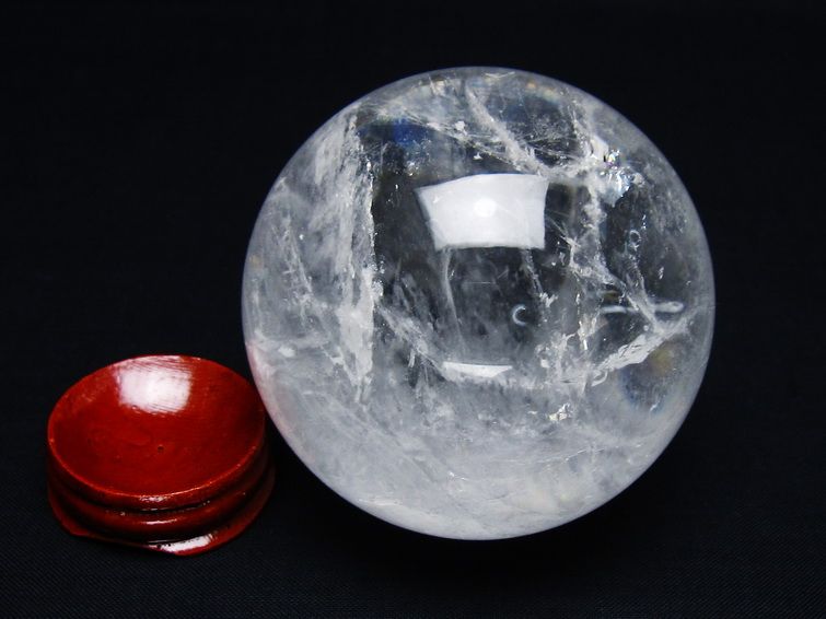 水晶 丸玉 67mm スフィア 置物 水晶玉 一点物 151-8921