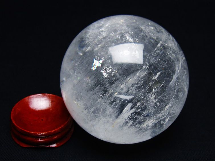 水晶 丸玉 66mm スフィア 置物 水晶玉 一点物 151-8922