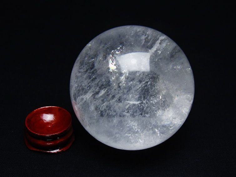水晶 丸玉 59mm スフィア 置物 水晶玉 一点物 151-8941