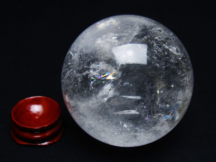水晶 丸玉 58mm スフィア 置物 水晶玉 一点物 151-8942 【sold out】