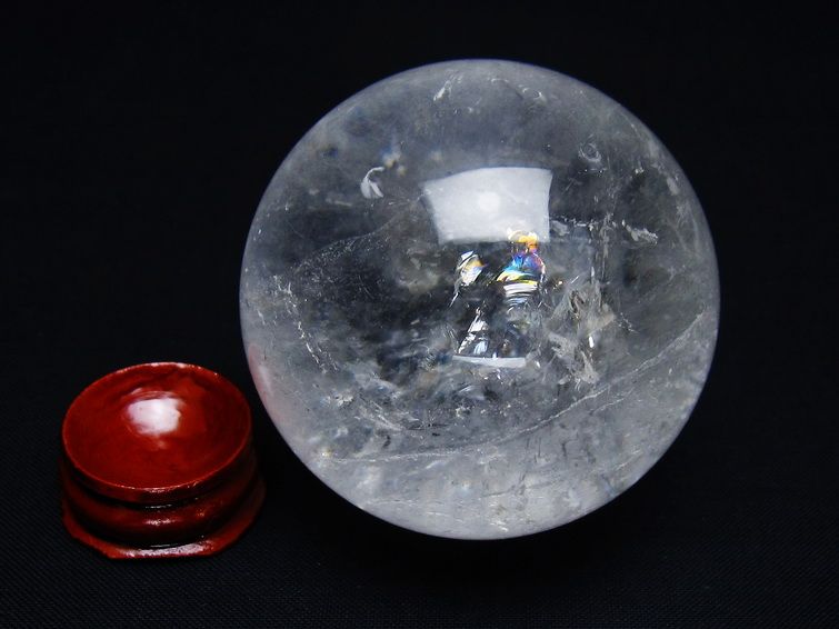 水晶 丸玉 55mm スフィア 置物 水晶玉 一点物 151-8947 【sold out】