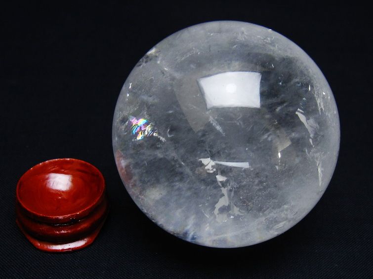 水晶 丸玉 56mm スフィア 置物 水晶玉 一点物 151-8949