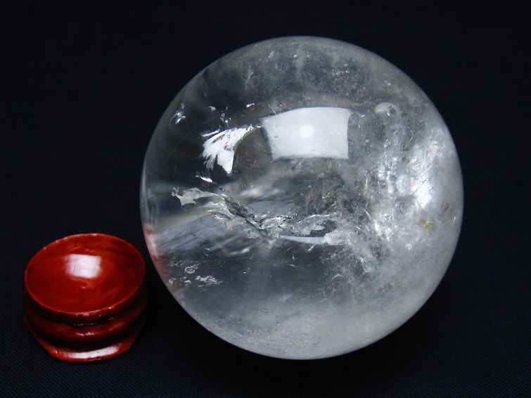 水晶 丸玉 58mm スフィア 置物 水晶玉 一点物 151-8959