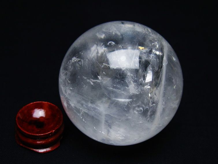 水晶 丸玉 57mm スフィア 置物 水晶玉 一点物 151-8963