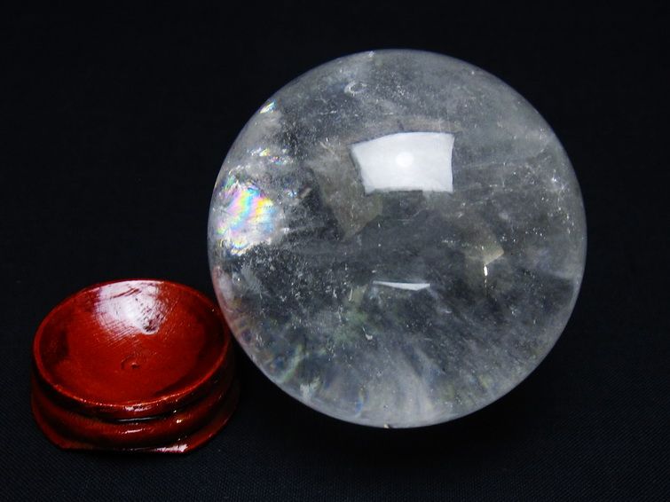 水晶 丸玉 60mm スフィア 置物 水晶玉 一点物 151-8965