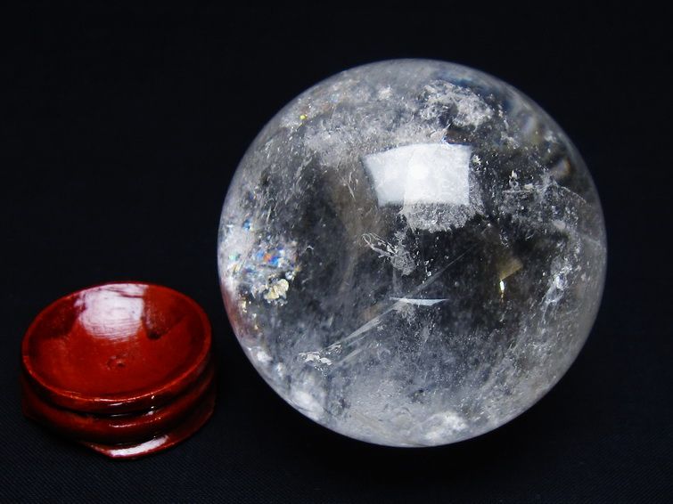 水晶 丸玉 62mm スフィア 置物 水晶玉 一点物 151-8969