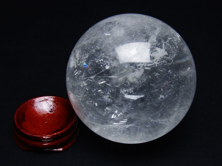水晶 丸玉 65mm スフィア 置物 水晶玉 一点物 151-8973