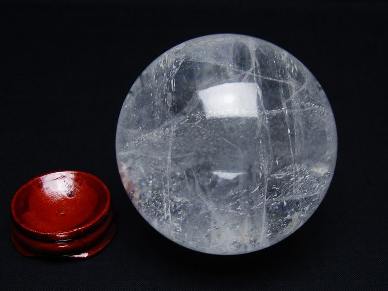 水晶 丸玉 68mm スフィア 置物 水晶玉 一点物 151-8978