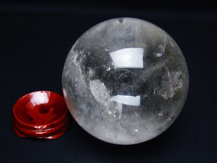 水晶 丸玉 71mm スフィア 置物 水晶玉 一点物 151-8983