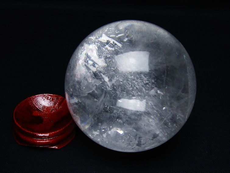 水晶 丸玉 65mm スフィア 置物 水晶玉 一点物 151-8996