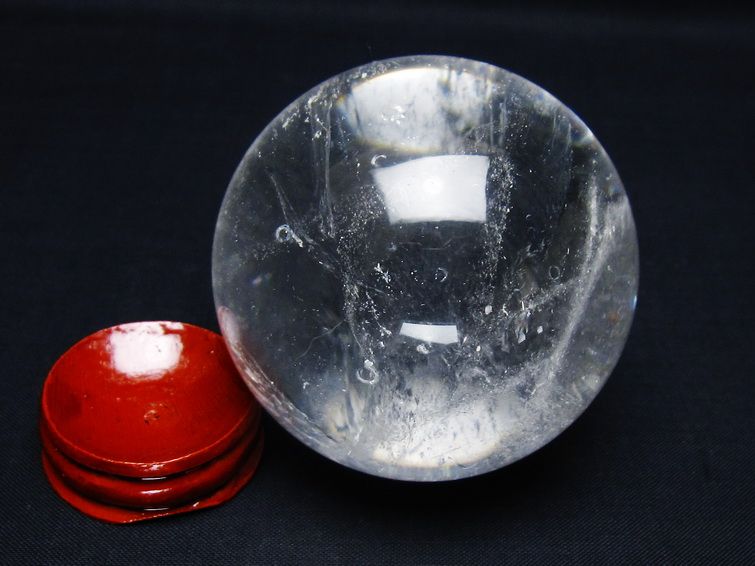 水晶 丸玉 63mm スフィア 置物 水晶玉 一点物 151-9005